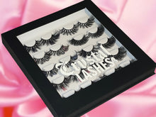Cargar imagen en el visor de la galería, Black Deluxe Customizable Lash Book - 10 Pairs

